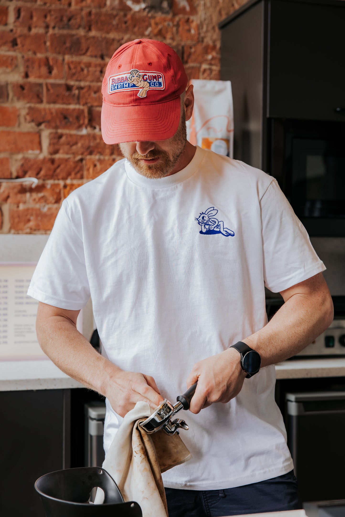RHC Embroidered Logo, White T-Shirt