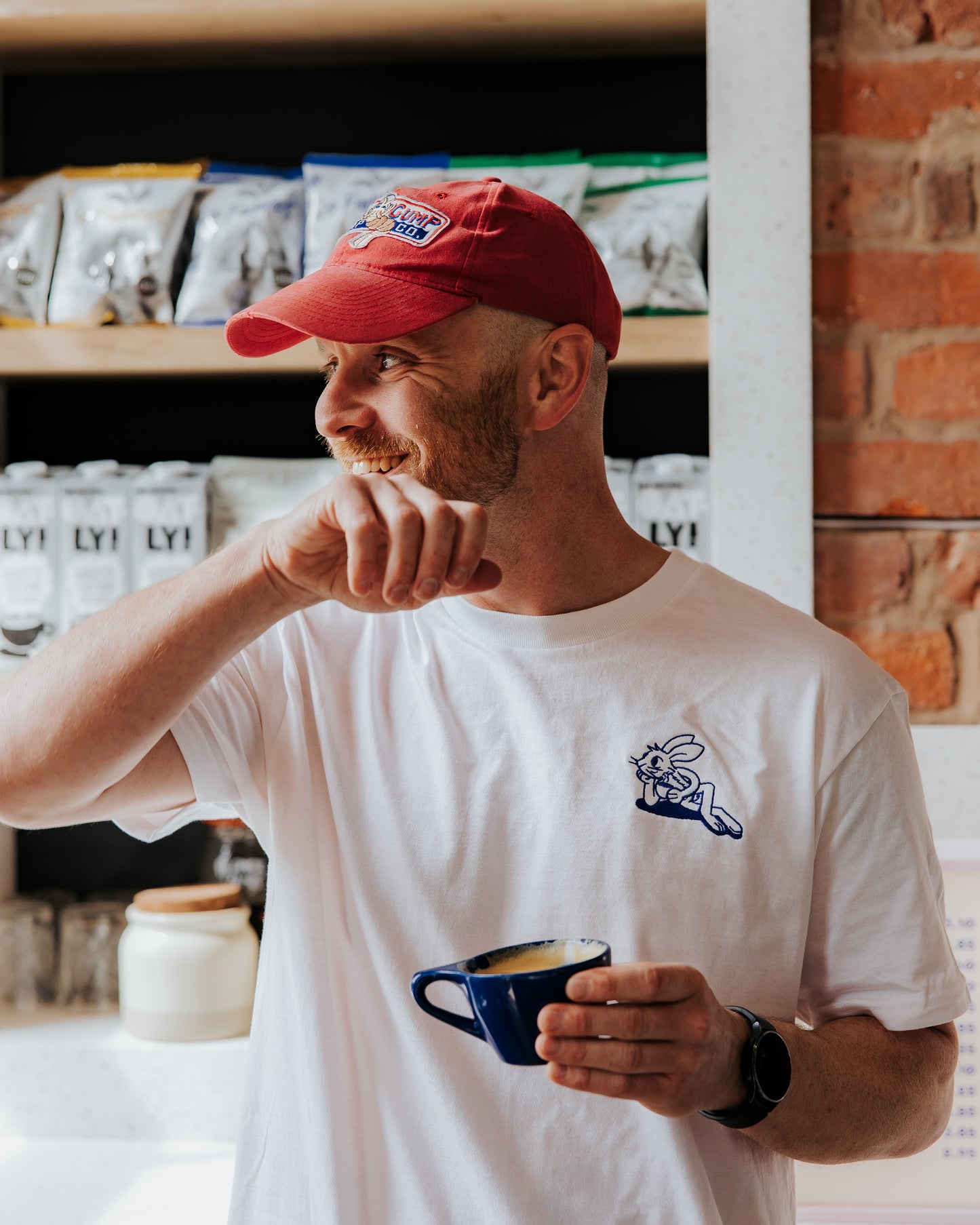 RHC Embroidered Logo, White T-Shirt