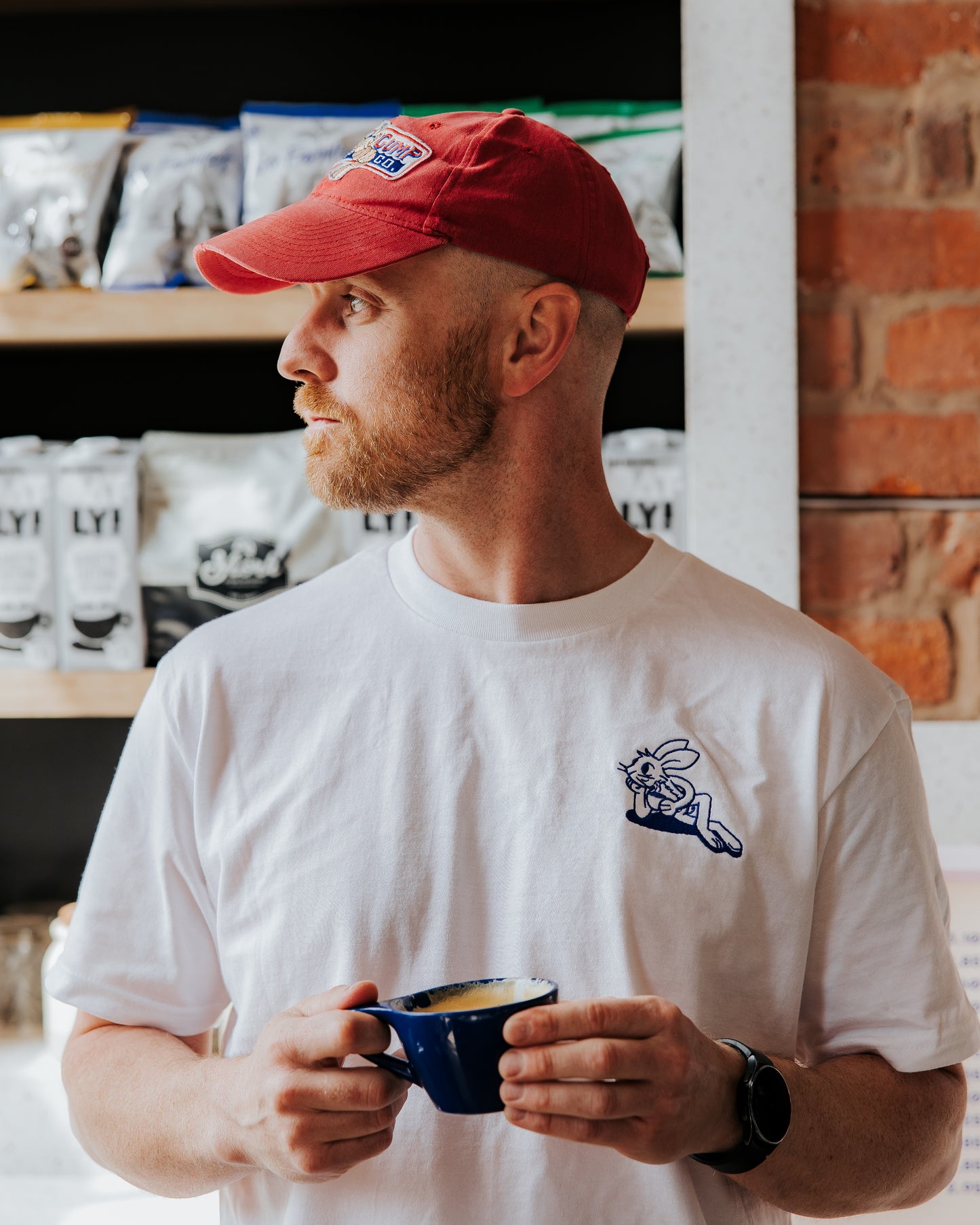 RHC Embroidered Logo, White T-Shirt
