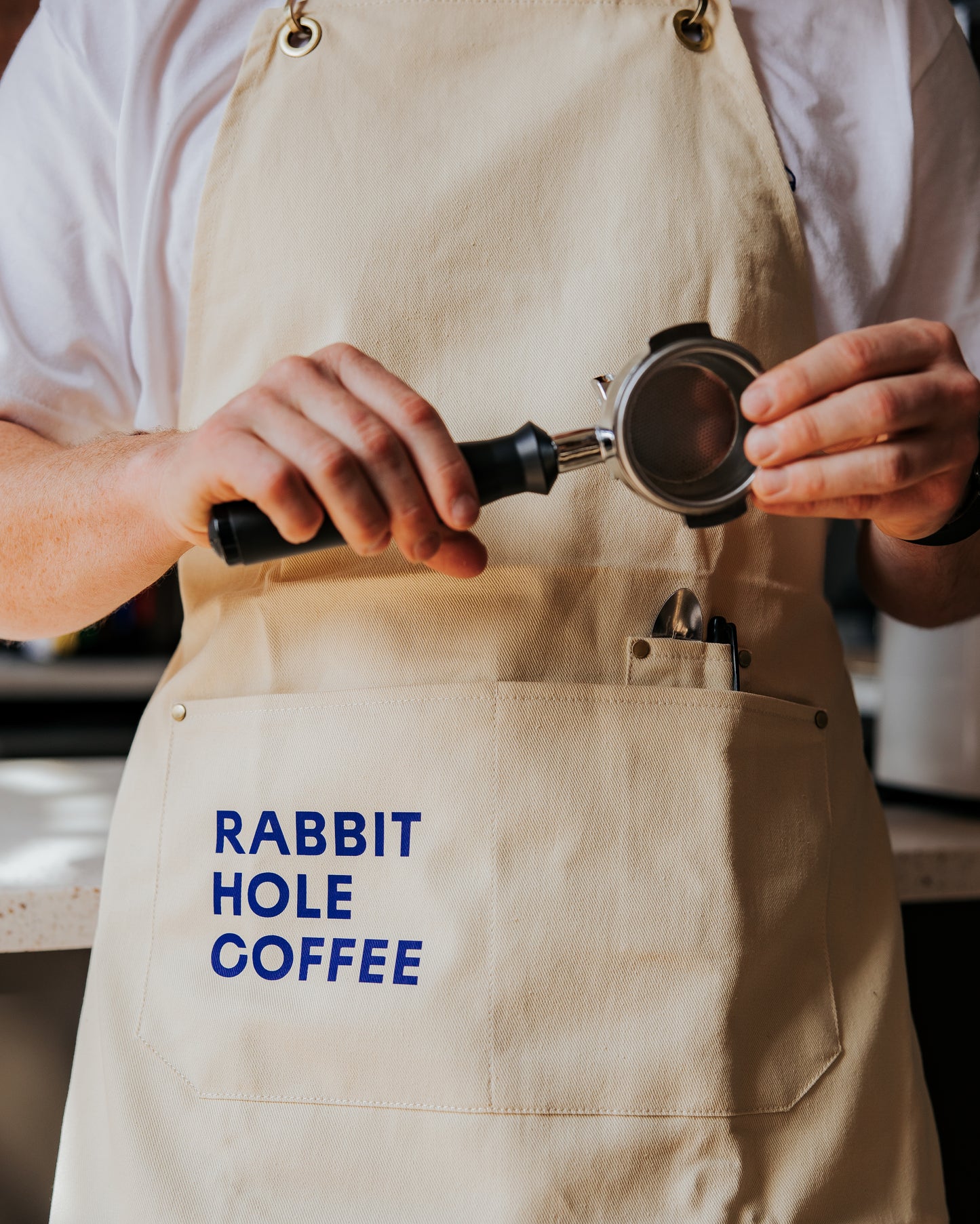 RHC Screen Print Cream Apron
